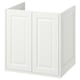 TÄNNFORSEN Meuble-lavabo à portes, blanc, 24x21x25 1/8 "