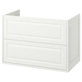 TÄNNFORSEN Meuble-lavabo à tiroirs, blanc, 36x21x25 1/8 "