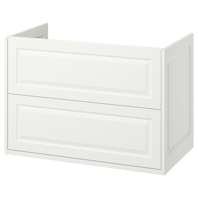 TÄNNFORSEN Meuble-lavabo à tiroirs, blanc, 36x21x25 1/8 "