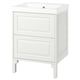 TÄNNFORSEN / ORRSJÖN Meuble sdb avec tiroirs/lavabo, blanc, 25x21 3/4x34 5/8 "