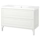 TÄNNFORSEN / ORRSJÖN Meuble sdb avec tiroirs/lavabo, blanc, 49x21 3/4x34 5/8 "