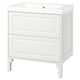 TÄNNFORSEN / ORRSJÖN Meuble sdb avec tiroirs/lavabo, blanc, 31x21 3/4x34 5/8 "