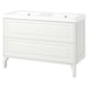 TÄNNFORSEN / ORRSJÖN Meuble sdb avec tiroirs/lavabo, blanc, 49x21 3/4x34 5/8 "