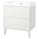 TÄNNFORSEN / ORRSJÖN Meuble sdb avec tiroirs/lavabo, blanc, 31x21 3/4x34 5/8 "