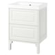 TÄNNFORSEN / ORRSJÖN Meuble sdb avec tiroirs/lavabo, blanc, 25x21 3/4x34 5/8 "