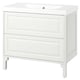 TÄNNFORSEN / ORRSJÖN Meuble sdb avec tiroirs/lavabo, blanc, 37x21 3/4x34 5/8 "