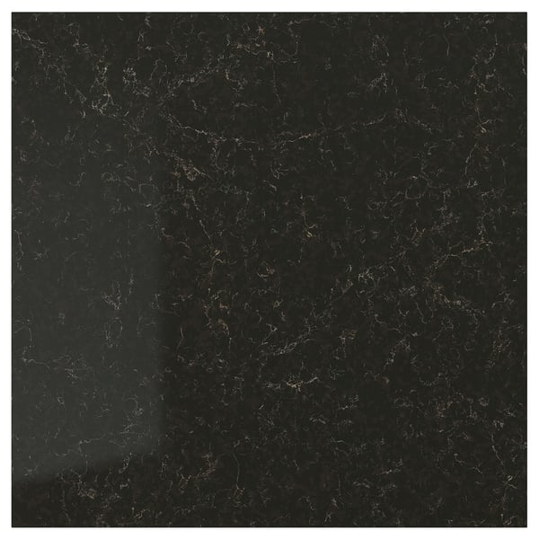 TÄRNHULT Revêtement mural sur mesure, noir marbré/composite en fibres de verre, 1 1/8 "