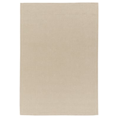 TELEMAST Tapis tissé plat, blanc, 5 ' 3 "x7 ' 7 "