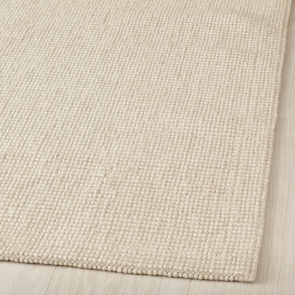 TELEMAST Tapis tissé plat, blanc, 5 ' 3 "x7 ' 7 "