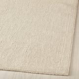 TELEMAST Tapis tissé plat, blanc, 5 ' 3 "x7 ' 7 "