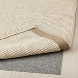 TELEMAST Tapis tissé plat, blanc, 5 ' 3 "x7 ' 7 "