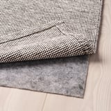 TIPHEDE Tapis tissé plat, noir/écru, 5 ' 1 "x7 ' 3 "