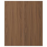 TISTORP Porte arm inf angle 2p, brun effet noyer, 13x30 "