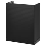 TITTEBO Rangement à rideau pr petit électro, noir, 24 "