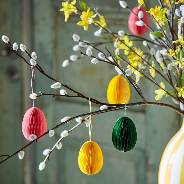 TJÄRLEK Décoration à suspendre, oeuf/multicolore