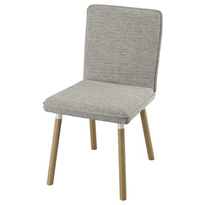 TONSTAD Chaise, Viarp beige/brun/eff chêne