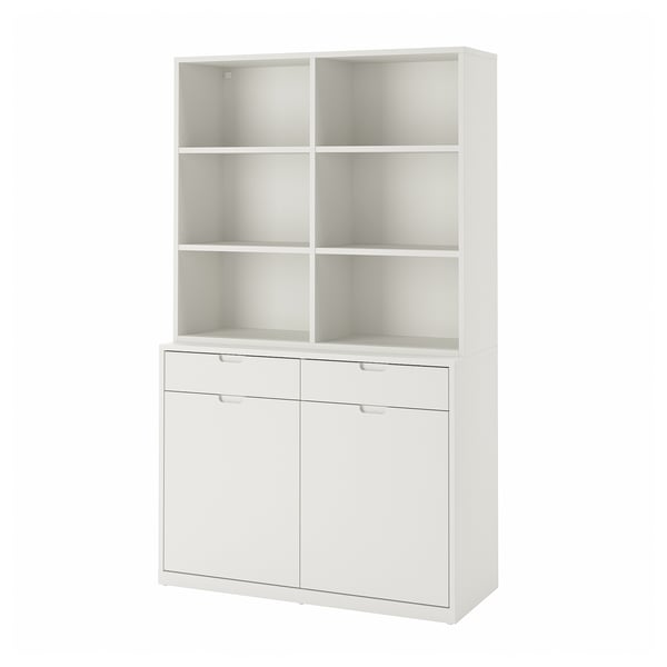 TONSTAD Rangement, blanc cassé, 47 1/8x18 1/2x79 "