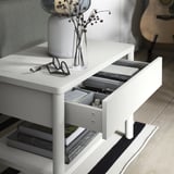 TONSTAD Table d'appoint, blanc cassé, 25 1/4x15 3/4 "