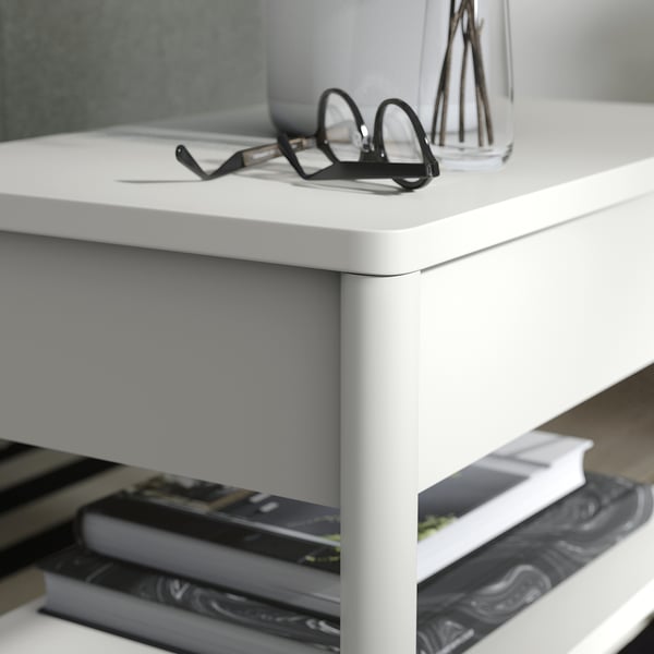 TONSTAD Table d'appoint, blanc cassé, 25 1/4x15 3/4 "