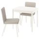 TONSTAD / TONSTAD Table et 2 chaises, blanc cassé/Fridtuna beige clair blanc cassé, 31 1/2/47 1/4x27 1/2 "
