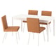 TONSTAD / TONSTAD Table et 4 chaises, blanc cassé/Bomstad brun doré blanc cassé, 59x31 1/2 "