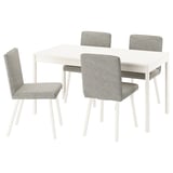 TONSTAD / TONSTAD Table et 4 chaises, blanc cassé/Viarp beige/brun blanc cassé, 59x31 1/2 "