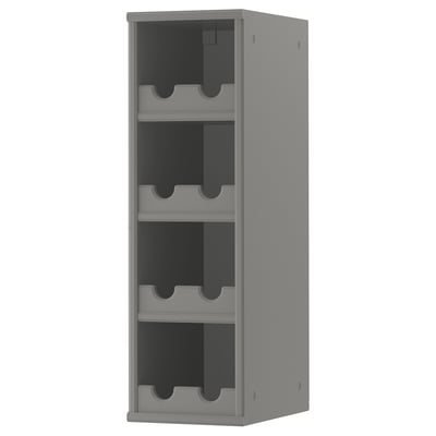 TORNVIKEN Rangement ouvert, gris, 9x14 5/8x30 "