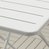 TORPARÖ Table, extérieur, blanc/pliant, 27 1/2x16 1/2 "