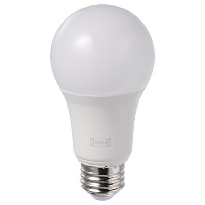 TRÅDFRI Ampoule à DEL E26 800 lumens, variateur d'intensité sans fil spectres couleur et blanc/sphérique opalin