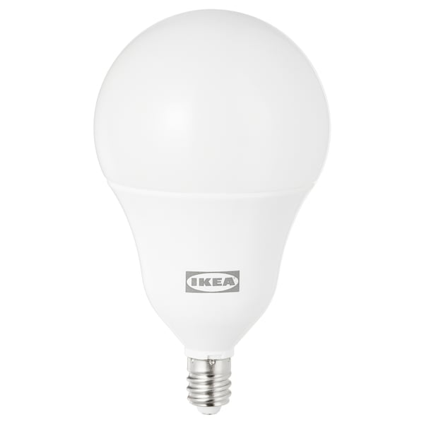 TRÅDFRI Ampoule DEL E12 800 lumens, variateur d'intensité sans fil spectres couleur et blanc/sphérique opalin