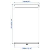 TRETUR Store à enrouleur opaque, gris clair, 48x76 ¾ "