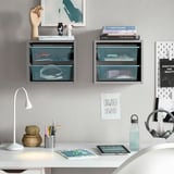 TROFAST Rangement mural, gris/bleu gris, 13 3/8x8 1/4x11 3/4 "