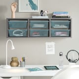TROFAST Rangement mural, gris/bleu gris, 39x8 1/4x11 3/4 "