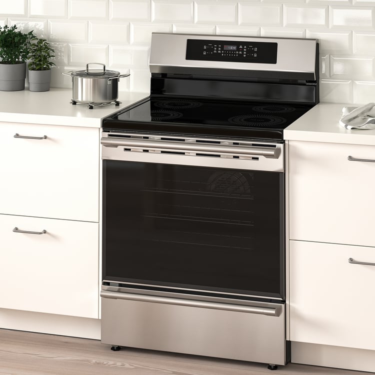 TVÄRSÄKER cuisinière à tabl cuisson induction, acier inox IKEA CA