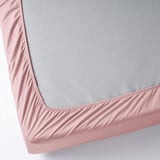 ULLVIDE Drap-housse, rose clair, 2 places
