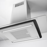 UNDANTAG Hotte plafond, acier inox/verre