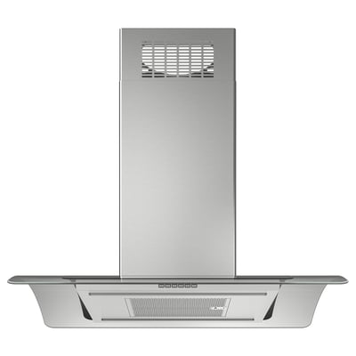 UNDANTAG Hotte plafond, acier inox/verre