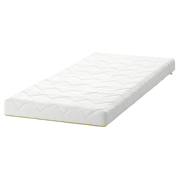 UNDERLIG Matelas mousse pour lit enfant, blanc, 27 1/2x63 "