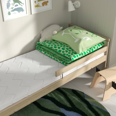 UNDERLIG Matelas mousse pour lit enfant, blanc, 27 1/2x63 "