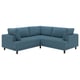 UPPÅKRA Canapé d'angle modulaire, 3 places, Axvall bleu gris foncé