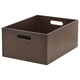 UPPDATERA Boîte de rangement, bambou noir, 9 ½x12 ½x6 "