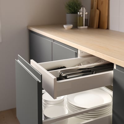 UPPDATERA Range-couteaux, anthracite, 4x20 "