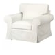 UPPLAND Fauteuil, Blekinge blanc