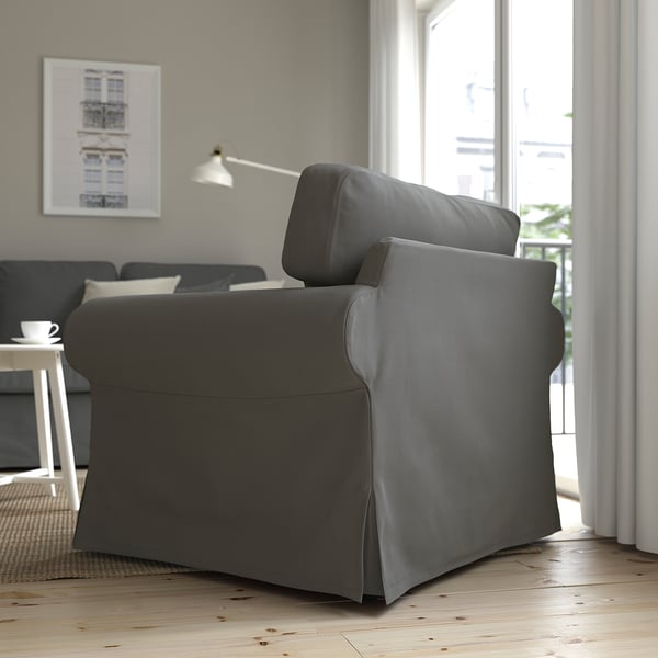 UPPLAND Fauteuil, Hakebo gris foncé
