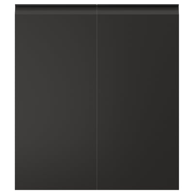 UPPLÖV Porte arm inf angle 2p, gauche/mat anthracite, 13x30 "