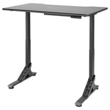 UPPSPEL Bureau de jeu, noir, 55 1/8x31 1/2 "