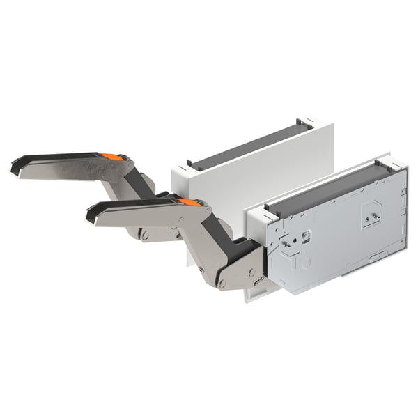 UTRUSTA Charnière av amort/pte relevable, blanc