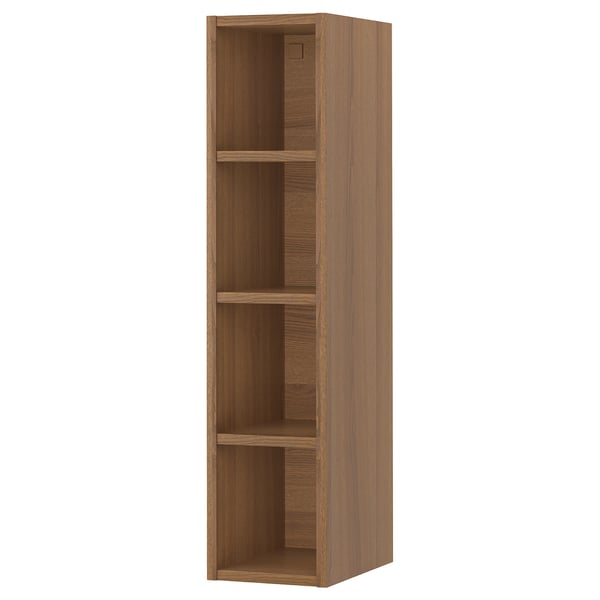VADHOLMA Rangement ouvert, brun/frêne teinté, 9x14 3/8x40 "