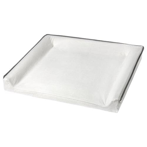 VÄDRA Matelas à langer avec housse, blanc/tissu éponge, 29 1/2x29 1/8 "