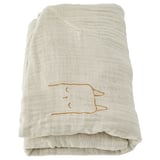 VÄDRA Protection pour matelas à langer, beige/bleu, 18 7/8x29 1/8 "